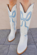 Western Bow Detail Boots-Boots-Rae Collective, Women's Online Fashion Boutique Located in Phoenix, Arizona (Scottsdale Area)