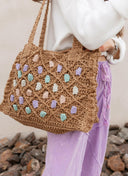 Calliope Straw Beach Summer Tote-handbag-Rae Collective, Women's Online Fashion Boutique Located in Phoenix, Arizona (Scottsdale Area)