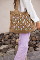 Calliope Straw Beach Summer Tote-handbag-Krush Kandy, Women's Online Fashion Boutique Located in Phoenix, Arizona (Scottsdale Area)