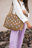 Calliope Straw Beach Summer Tote-handbag-Krush Kandy, Women's Online Fashion Boutique Located in Phoenix, Arizona (Scottsdale Area)