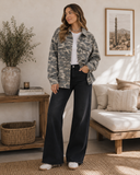 Camo Loose Jean Jacket