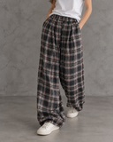 Wrenley Vintage Plaid Balloon Silhouette Pants