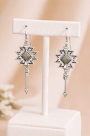 Western Star Drop Statement Earrings