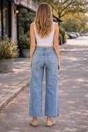 RISEN Abby Tummy Control Wide Leg Jean