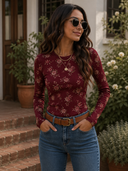 Bloom Muse Sheer Mesh Top