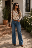 Bloom Muse Sheer Mesh Top