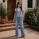 Petal Stitch Knit Vest