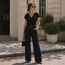 Midnight Muse Draped Blouse