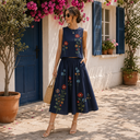 Heirloom Garden Embroidered Skirt Set