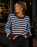 Easy Rhythm Striped Relaxed Knit Sweater