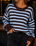 Easy Rhythm Striped Relaxed Knit Sweater