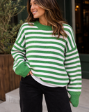 Easy Rhythm Striped Relaxed Knit Sweater