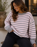 Easy Rhythm Striped Relaxed Knit Sweater