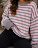 Easy Rhythm Striped Relaxed Knit Sweater