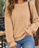 Willow Whisper Pointelle Knit Sweater
