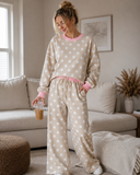 Playful Pause Polka Dot Pullover & Wide Leg Pant Set