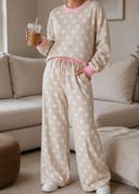Playful Pause Polka Dot Pullover & Wide Leg Pant Set