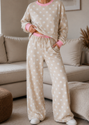 Playful Pause Polka Dot Pullover & Wide Leg Pant Set