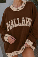 Mallard Trail Contrast Graphic Sweatshirt