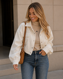 Weekend Edit Cropped Corduroy Shacket