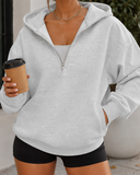 Easy Pace Half-Zip Hooded Pullover