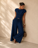 Effortless Elegance Wide Leg Two-Piece Set