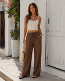 Everyday Ease Wide Leg Drawstring Pants