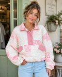 Heirloom Bloom Quilted Snap Pullover