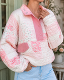 Heirloom Bloom Quilted Snap Pullover