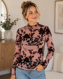 Vintage Bloom Mesh Layering Blouse
