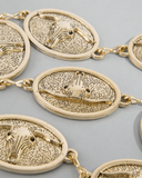 Frontier Legacy Bull Skull Concho Chain Belt