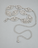 Frontier Legacy Bull Skull Concho Chain Belt