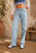 Low Rise Straight Jeans