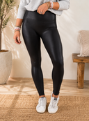 Black Faux Leather Skinny Leggings