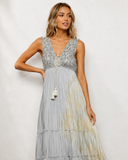 Solara Mirror Tassel Maxi Dress