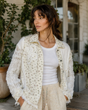 Garden Whisper Double Gauze Floral Jacket