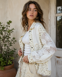 Garden Whisper Double Gauze Floral Jacket