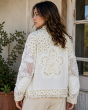 Garden Whisper Double Gauze Floral Jacket