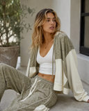 Botanical Bliss Thermal Patch Zip Hoodie