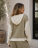 Botanical Bliss Thermal Patch Zip Hoodie