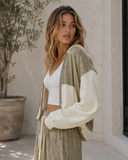 Botanical Bliss Thermal Patch Zip Hoodie