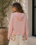 Botanical Bliss Thermal Patch Zip Hoodie