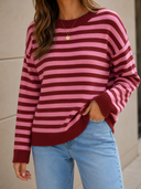 Coastal Stripe Relaxed Knit Sweater