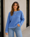 Coastal Stripe Relaxed Knit Sweater