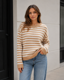 Coastal Stripe Relaxed Knit Sweater
