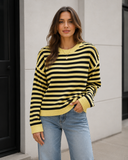Coastal Stripe Relaxed Knit Sweater
