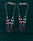 Midnight Bloom Floral Statement Necklace S.No 23