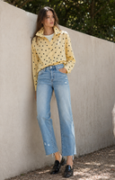 Lost Mid Rise True Straight Jeans – Med Dark