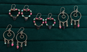 Desert Harmony Hoop Dangle Earrings S.No 14