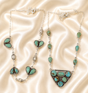 Desert Oasis Sterling Silver Gemstone Necklace S.No 15